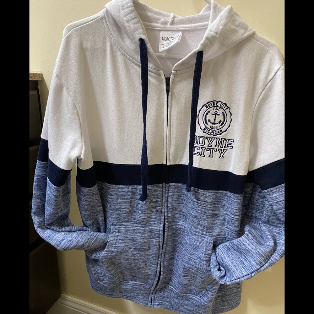 Women’s Boyne City Michigan zip up sweatshirt